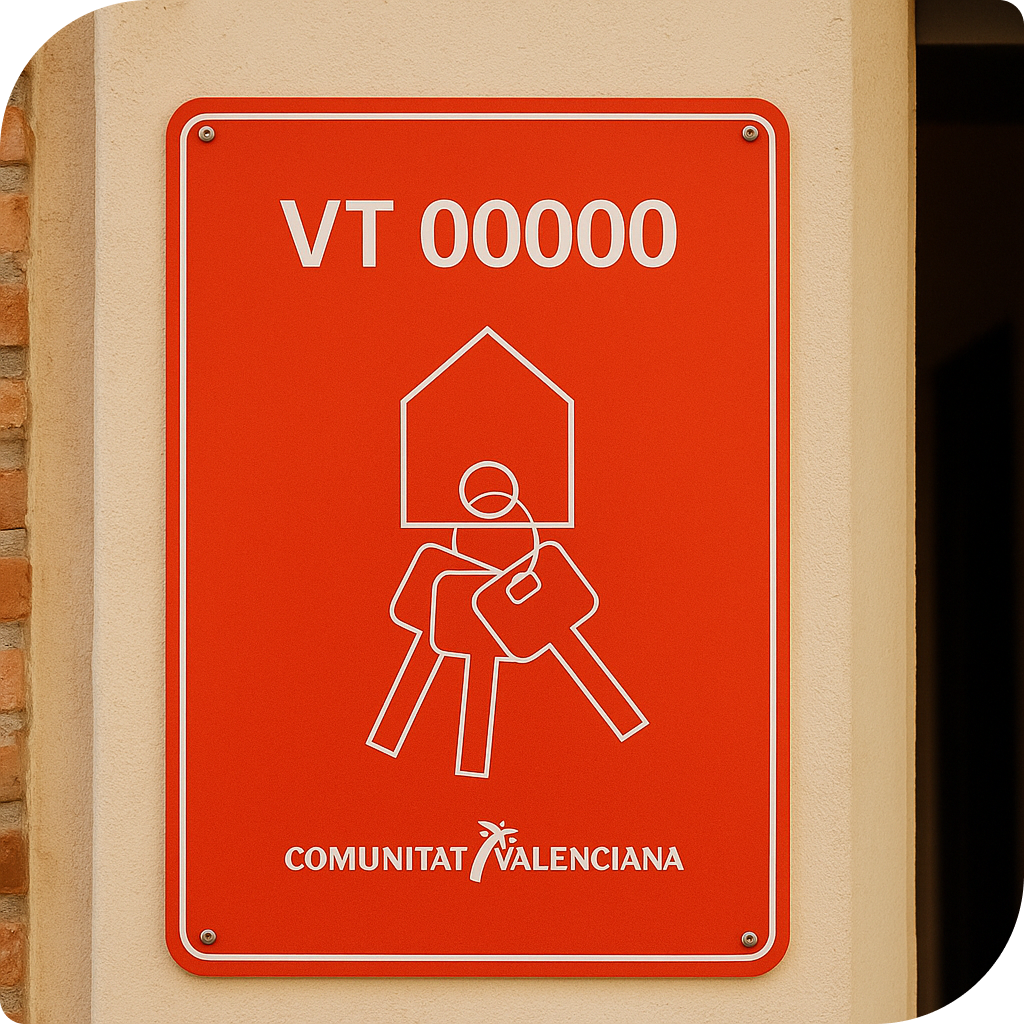 Placa licencia turística