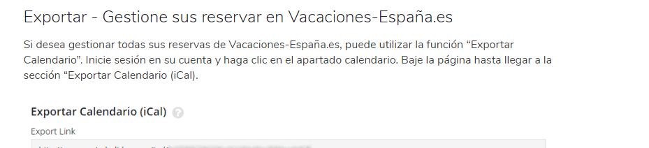 Cómo insertar iCal en Homyspace desde AirBnB
